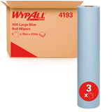 Wypall X50 4193 Large Roll Wipers Blue 3 Rolls