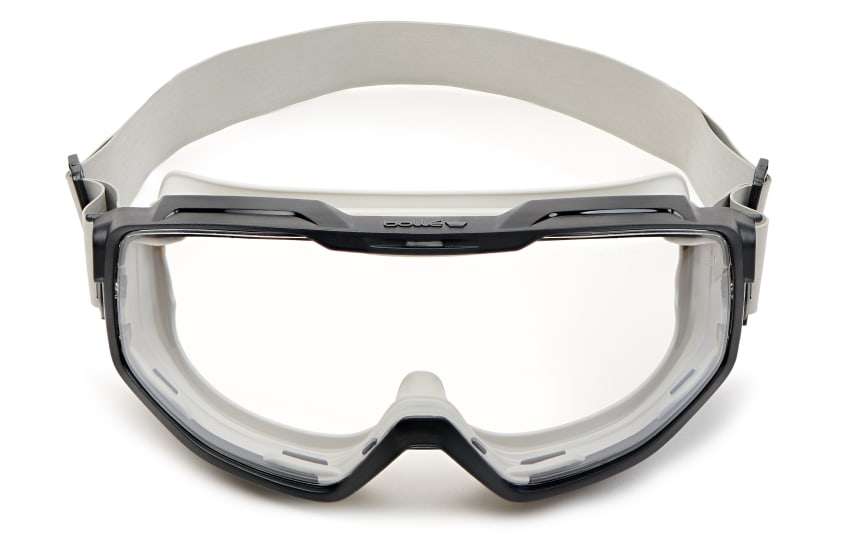 Bolle Universal Goggles with Neo Strap feature a sealed fit, Platinum lens coating, and ergonomic design for superior eye protection.