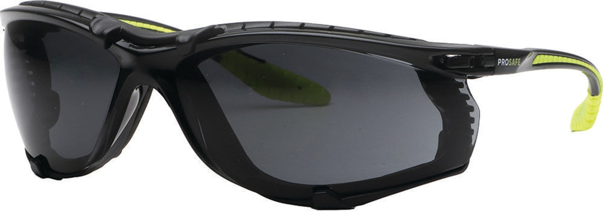 Lightweight Prosafe Kowar Safety Glasses with medium impact protection, fog-resistant lenses, and comfortable Thermoplastic Rubber arms.