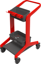 Vikan Hygo Mobile Cleaning Station Red 780mm (Each)
