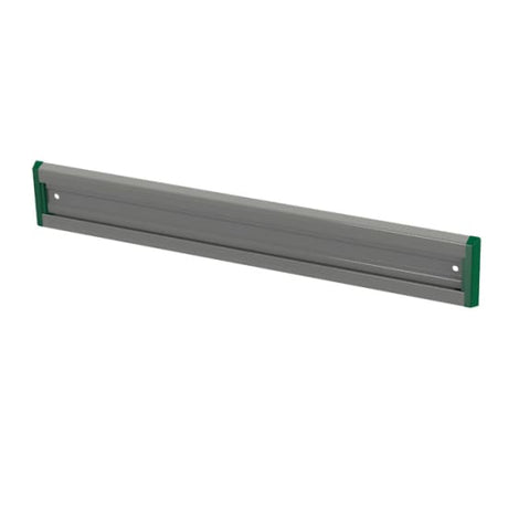 Green 900mm Toolflex Tool Holder Rail, designed for versatile and organized storage of hand and gardening tools.