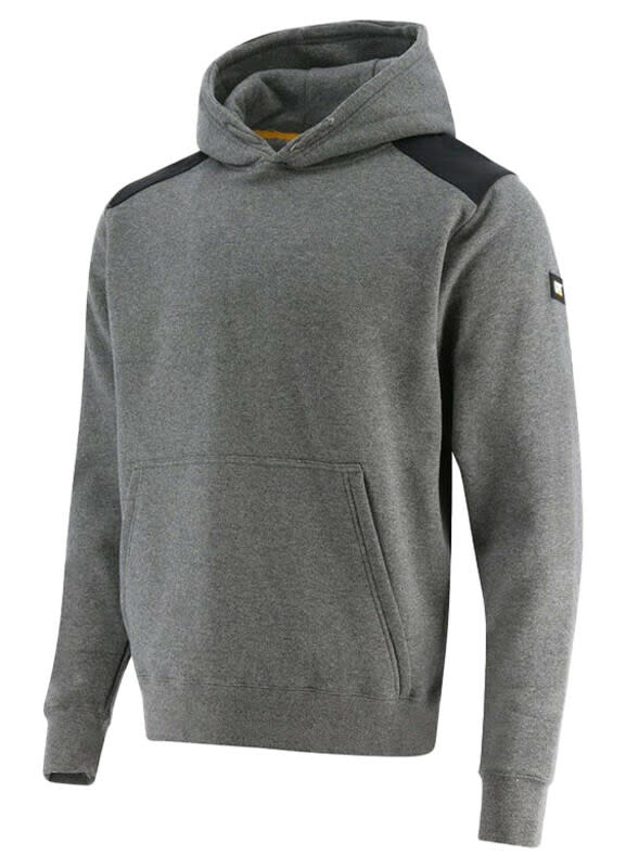CAT, Essential Hooded Sweatshirt, 1910157 - Dark Heather (Size: SM)