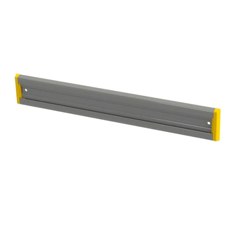 Bright yellow Toolflex Tool Holder Rail, 500mm long, designed for efficient tool organization and easy access in any workspace.