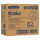 Wypall L10 centrefeed wipers in white, 18cm x 38cm, 4 rolls, ideal for efficient cleaning and wiping in professional settings.