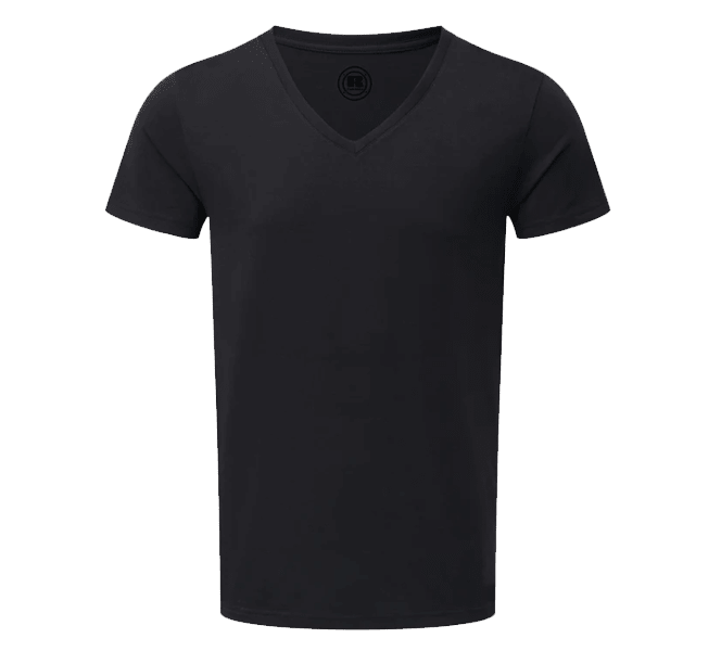 Thermadry, V Neck Short Sleeve Top - Black (Size: XL)