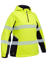 Bisley, Women's FLX & MOVE Liquid Repellent Hoodie - Orange/Navy - 20