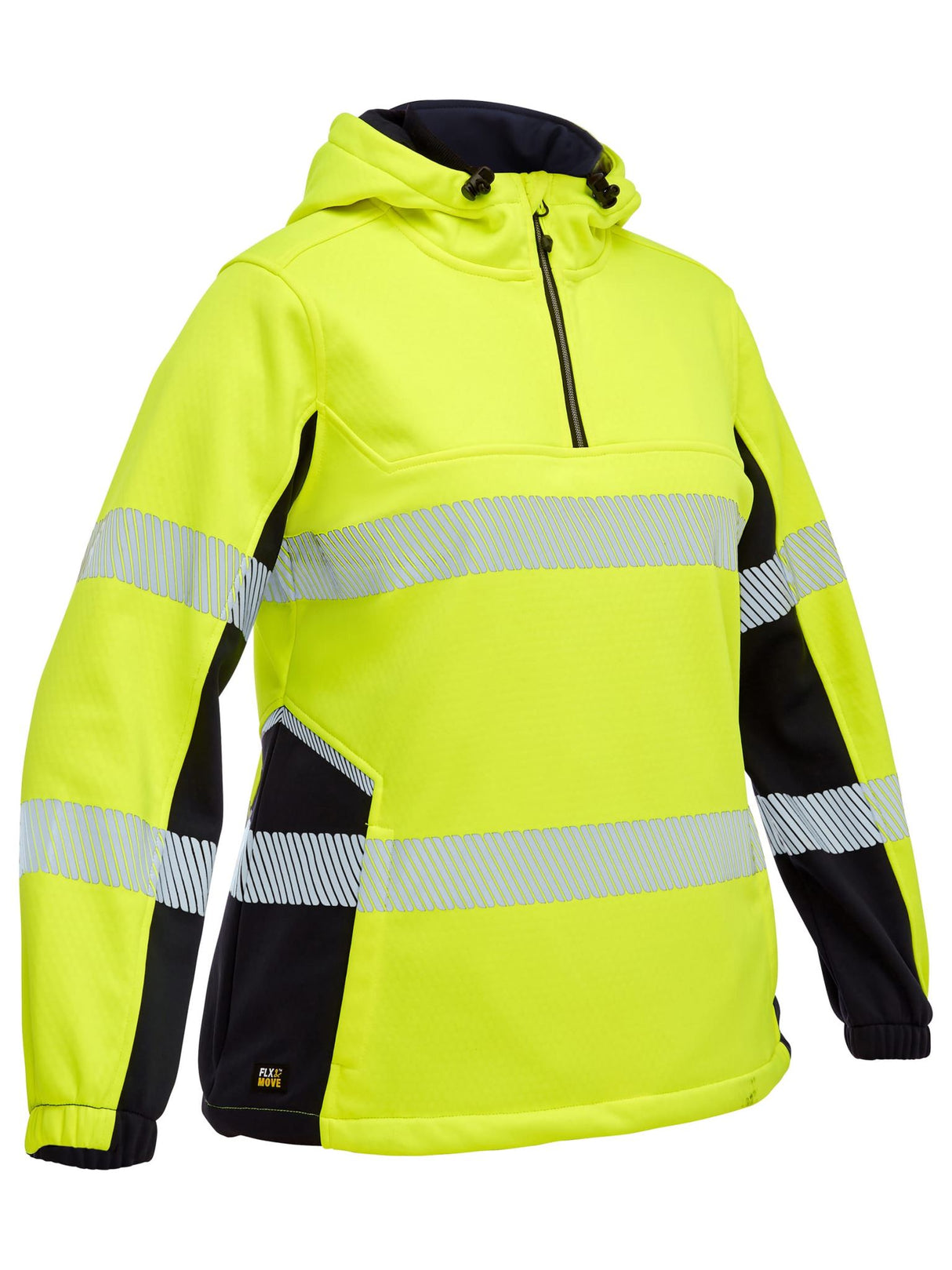 Bisley, Women's FLX & MOVE Liquid Repellent Hoodie - Orange/Navy - 24