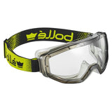 Bolle Safety Globe goggles offer indirect venting, clear polycarbonate lens, and a lightweight design for optimal eye protection.