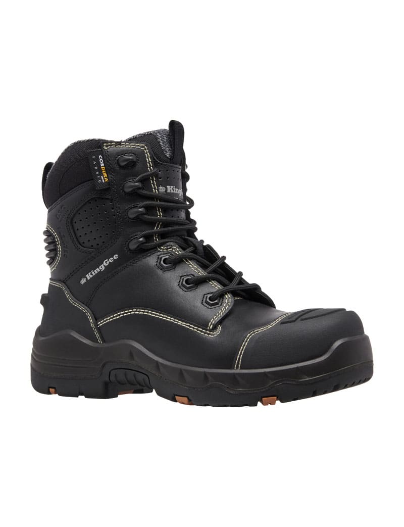 KingGee XTREMEGUARD ONYX 6CZ EH Womens Safety Boot - Black - 08