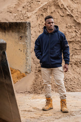 Bisley, Work Fleece Full Zip Hoodie, BK6725 - Black - M