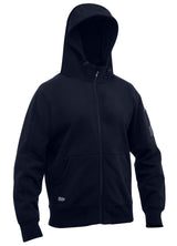 Bisley, Work Fleece Full Zip Hoodie, BK6725 - Black - M