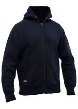 Bisley, Work Fleece Full Zip Hoodie, BK6725 - Black - M