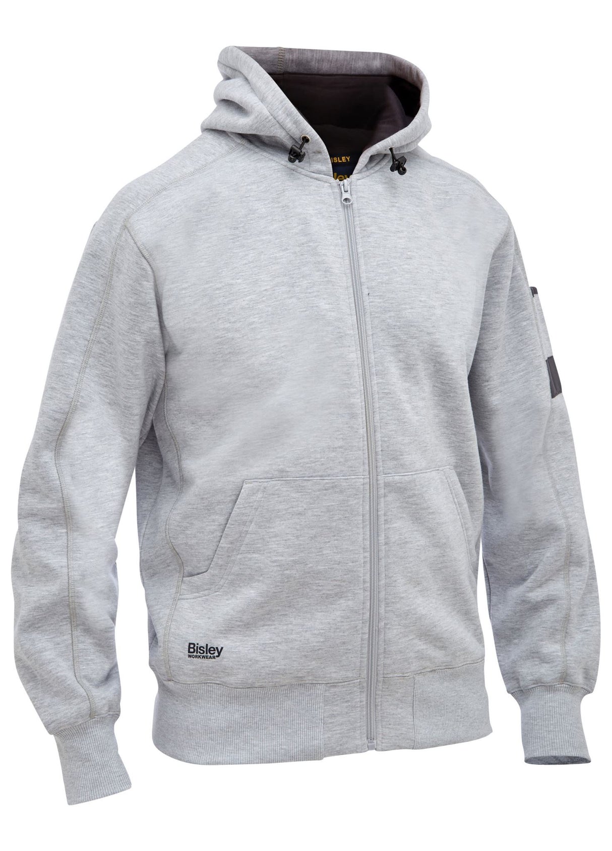 Bisley, Work Fleece Full Zip Hoodie, BK6725 - Black - M