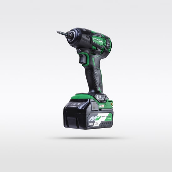 HiKOKI 18V Oil Pulse Impact Driver with low kickback, 39Nm torque, 4 modes, IP56 rated for durability and precision fastening.