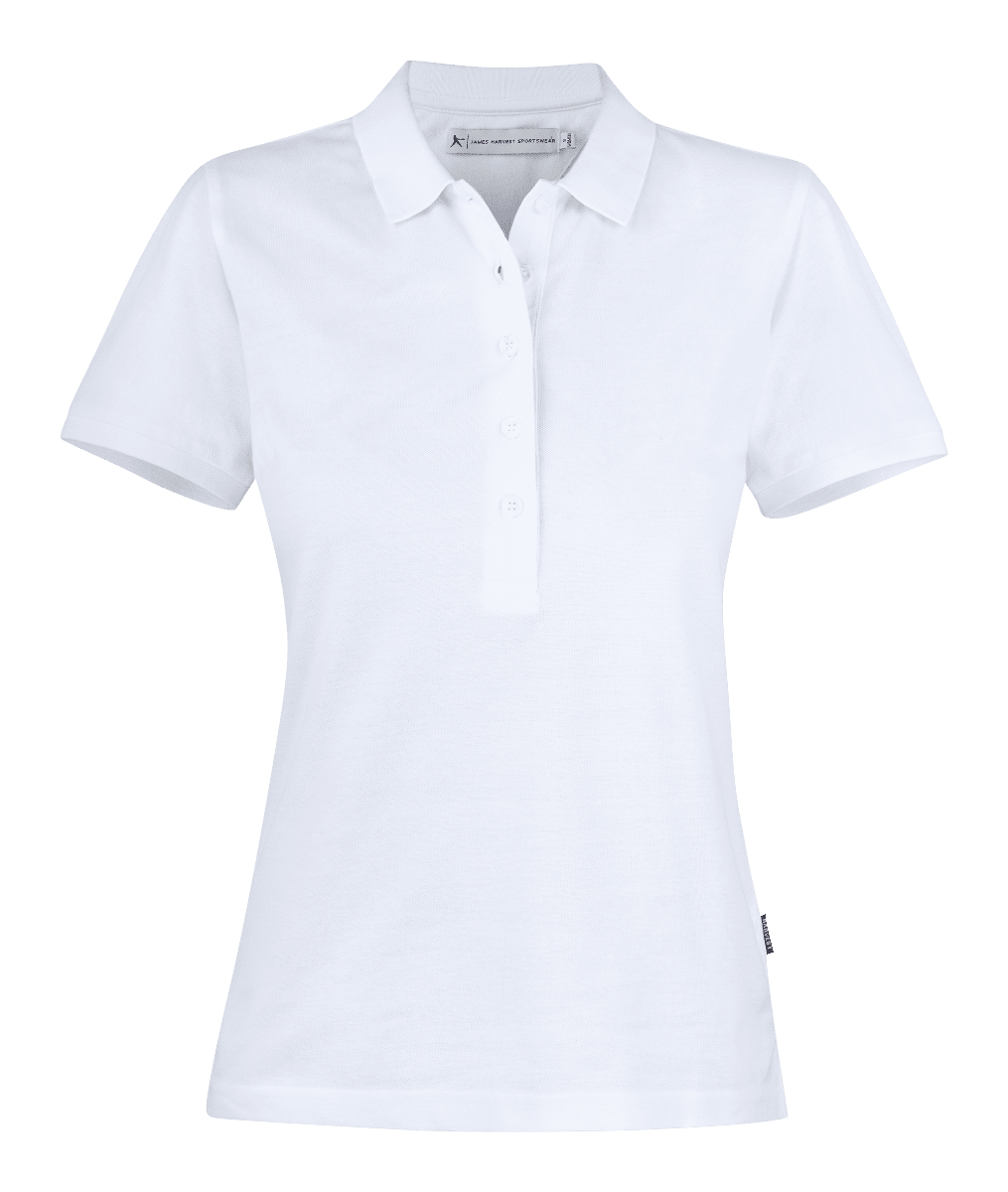 James Harvest, Women's Neptune Polo, NEPTL - White (Size: 3XL)