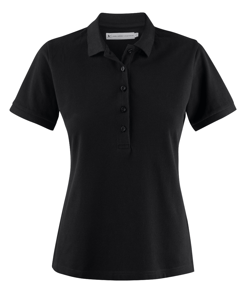 James Harvest, Women's Neptune Polo, NEPTL - Black (Size: S)