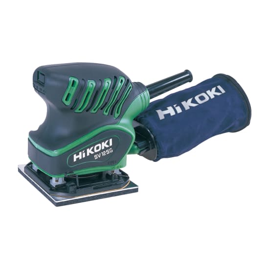 HiKOKI 200W Palm Orbit Sander, compact design, powerful 200W motor, superior dust collection, ideal for fine sanding.