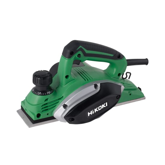 HiKOKI 620W 82mm Heavy Duty Planer-Corded with powerful motor, adjustable depth, and safety features for precise woodworking.