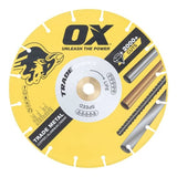 High-performance 125mm diamond blade designed for metal cutting with over 2000 cuts, reducing dust and improving safety.