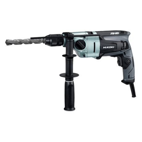 HiKOKI 1120W Heavy Duty Impact Drill features durable alloy housing, powerful motor, and keyless chuck for versatile drilling tasks.