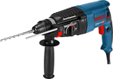 Bosch GBH 2-26 Rotary Hammer with SDS Plus, featuring 2.7 J impact energy for effective drilling and chiseling in various materials.