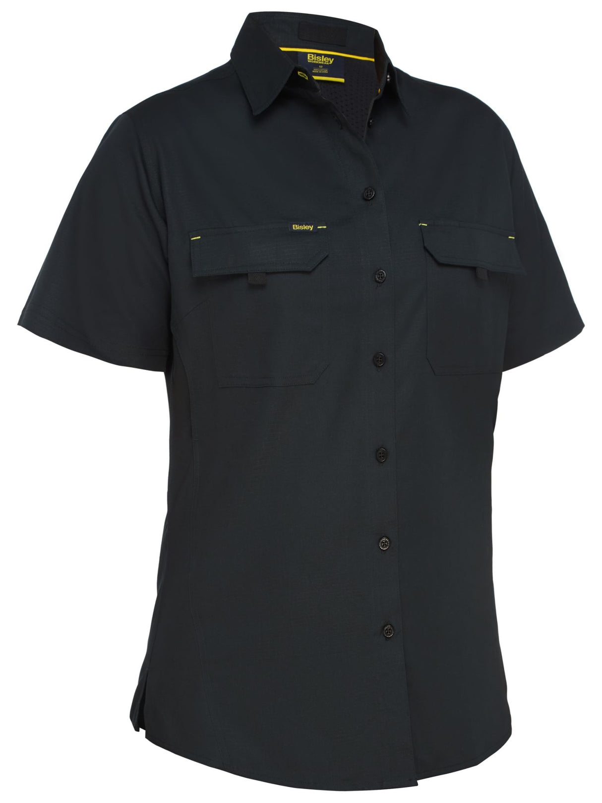Bisley, Women's X Airflow Ripstop Shirt - Black (Size: 14)