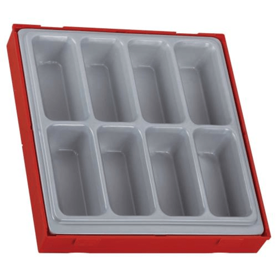 Teng Add-On Compartment tray with 8 spacious sections, ideal for organizing small tools and components securely.