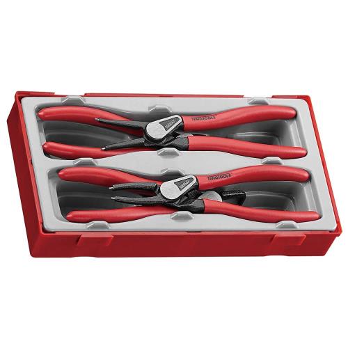 Teng MB 7" Snap-Ring (Circlip) Plier Set - TC-Tray 4 Piece Set