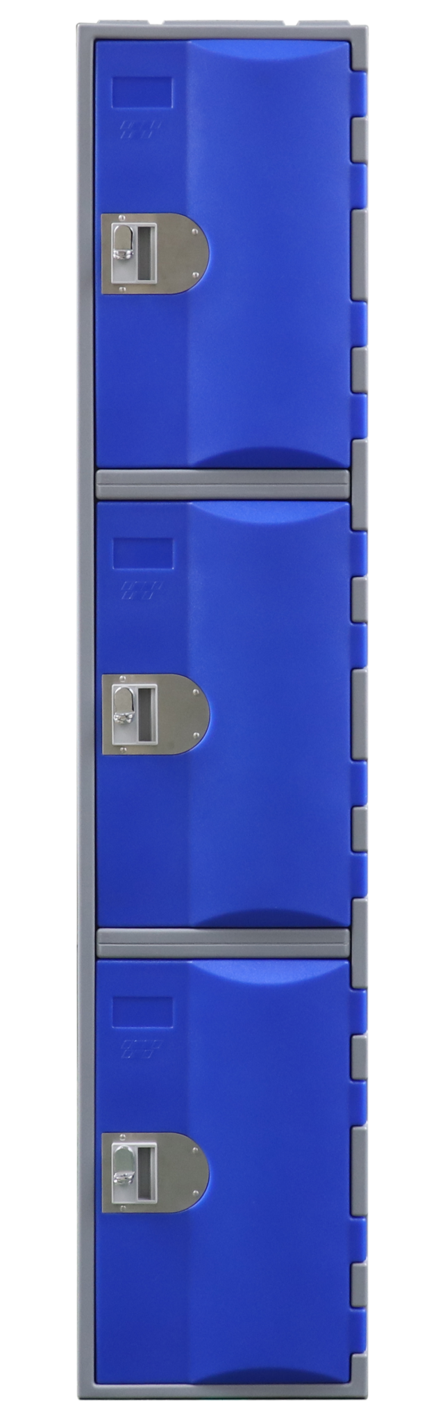 Heavy Duty Plastic Locker- 3 Tier Padlatch 1800 x 385 x 500 - Steelco