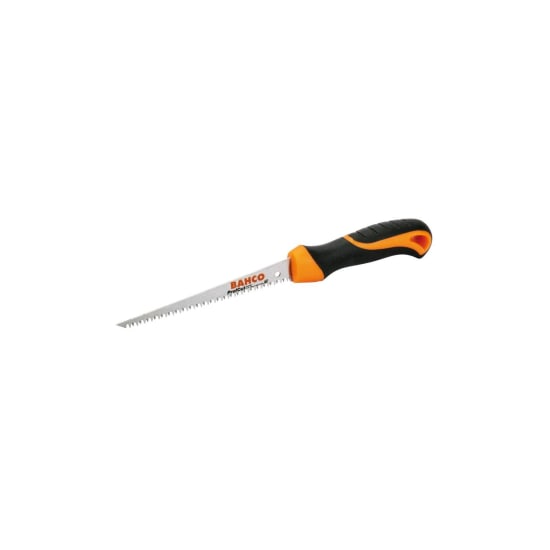 Bahco Jab Saw-160mm features a sturdy blade with triple-edged teeth for precise drywall cutting and a comfortable ergonomic handle.