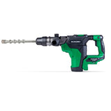 HiKOKI 36V 40mm SDS-Max Rotary Hammer featuring a brushless motor, SDS-Max shank, and anti-vibration technology for efficient drilling.