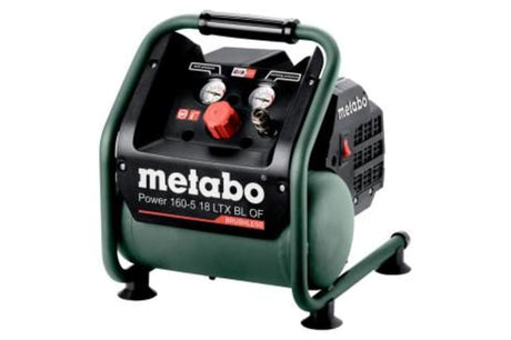 Lightweight cordless air compressor with brushless motor, oil-free piston, and adjustable pressure for versatile applications.