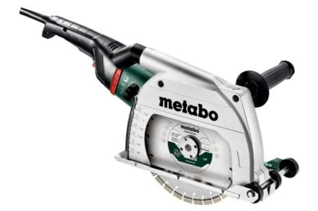 Metabo 2400W 230mm Diamond Cutting System with dust extraction, robust motor, vibration damping, and precision cutting features.