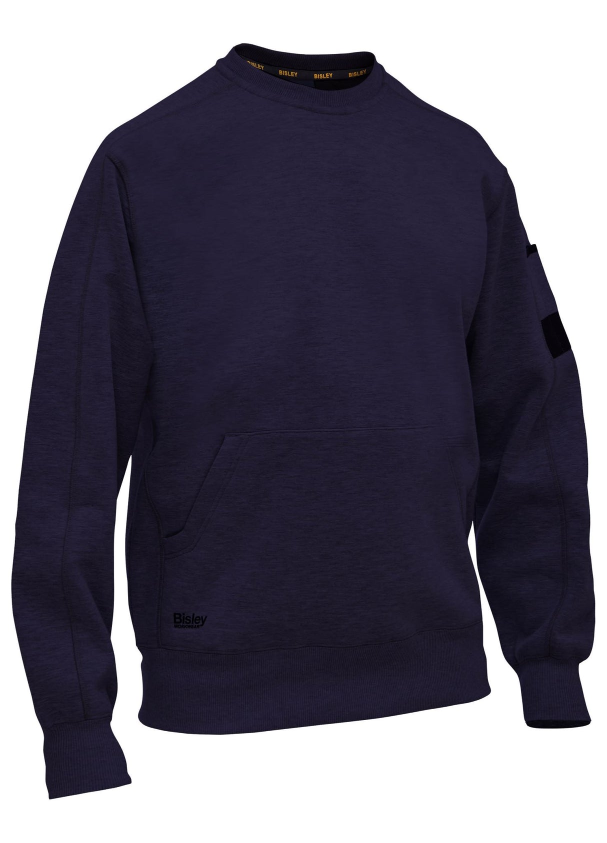 Bisley, Work Fleece Crew Neck Jumper, BK6723 - Navy (Size: XS)