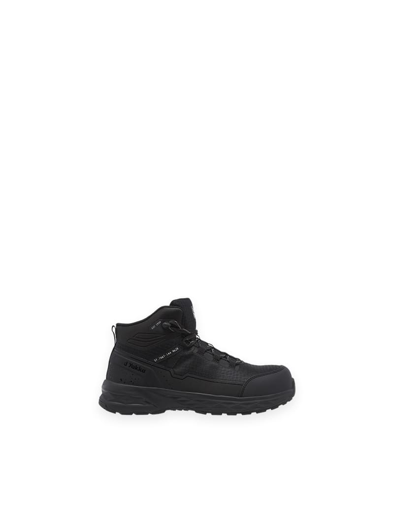Hard Yakka X Range Mid Composite Safety Boot-Black - Black - 04