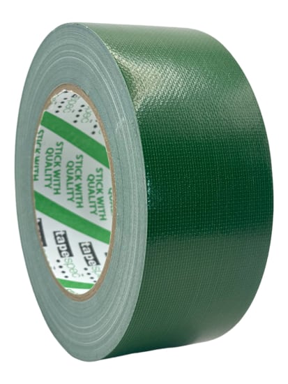 Green multi-purpose cloth tape, 48mm x 30m, ideal for sealing, bundling, and repairs with strong adhesive and moisture resistance.