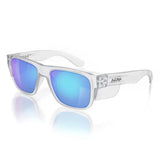 SafeStyle Fusions Clear Frame Blue Polarised Lens