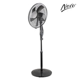 Nero Quiet Pedestal Fan Black 40cm