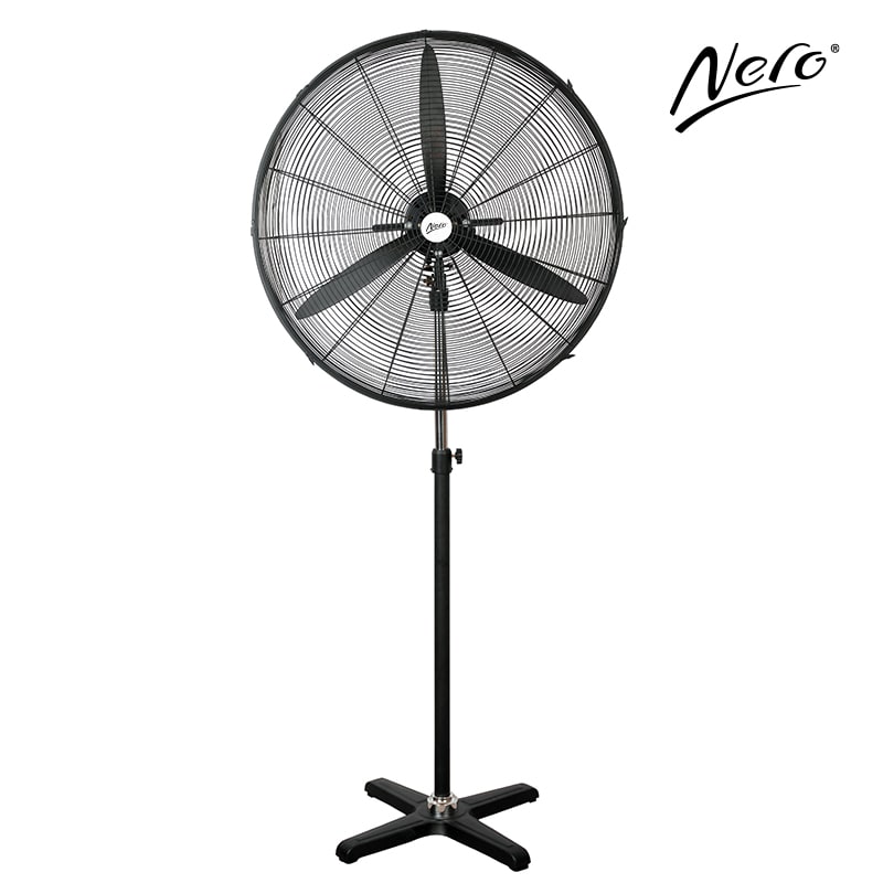 Nero Industrial Pedestal Fan 750mm 750mm