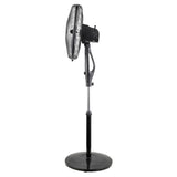 Nero Quiet Pedestal Fan Black 40cm