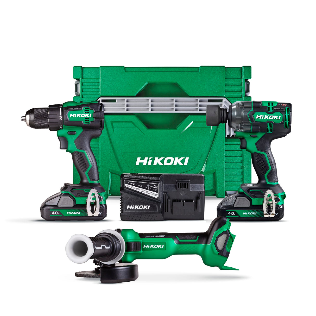 HiKOKI 18V Drill Wrench & Grinder KC183DA(GRZ) (Kit)