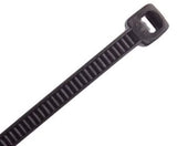 Cabac Nylon Cable Tie 250x4.8mm UV Black 100pk