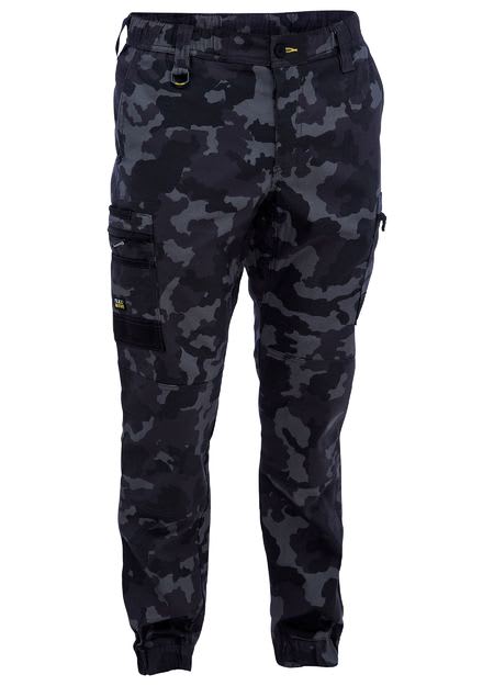 Bisley, FLX & MOVE Stretch Camo Cargo Pant - Char/Camo (Size: 87)