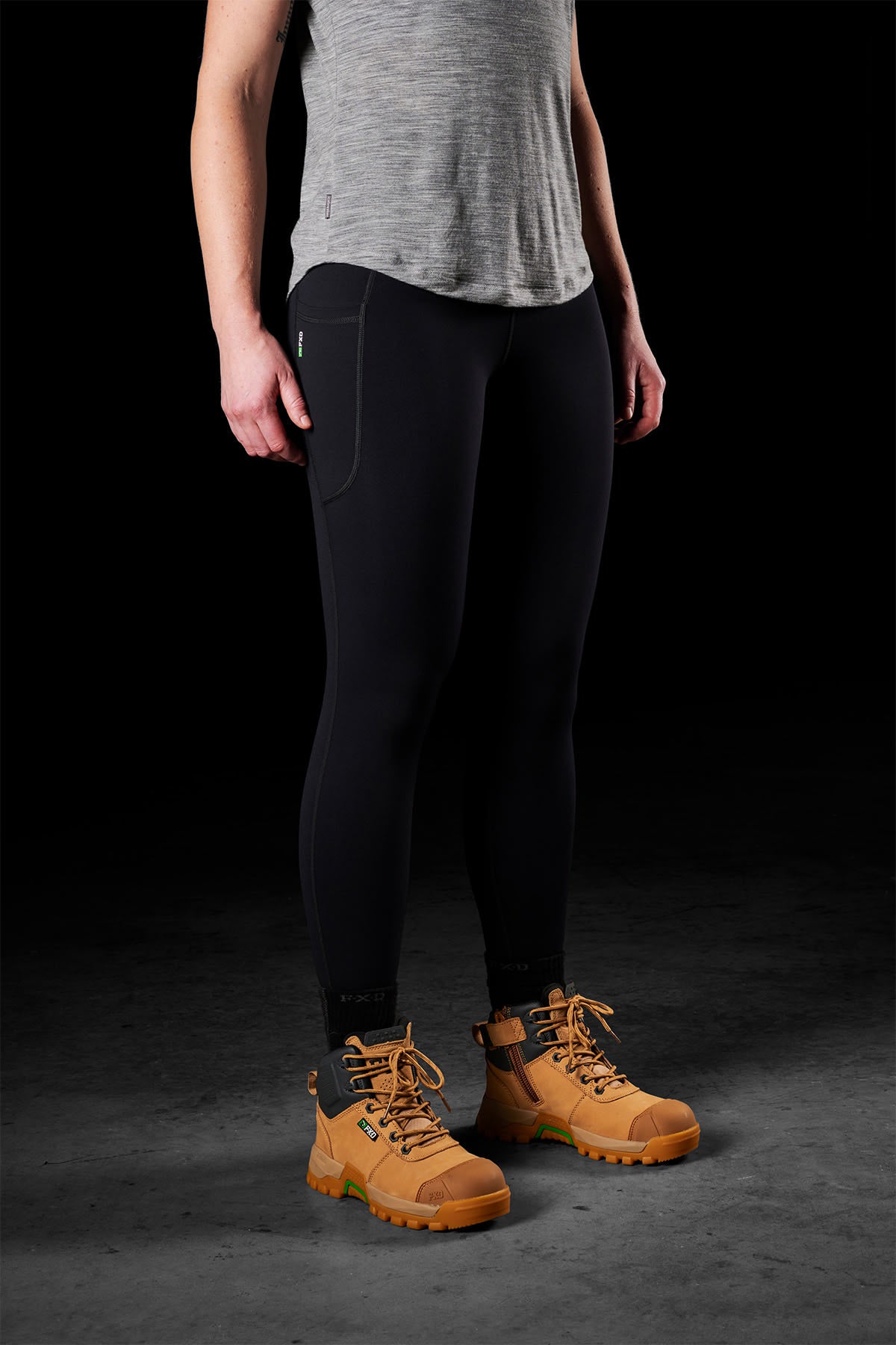 FXD, Women's Stretch Leggings WP-9W - Black (Size: 20)