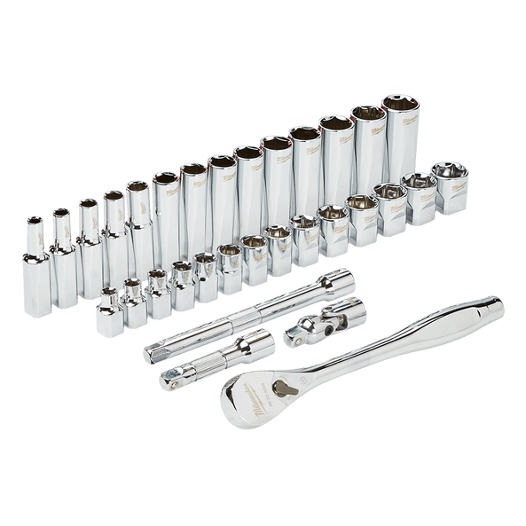 Milwaukee 3/8"DR 32pc Metric Ratchet & Socket Set