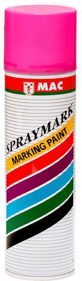 MAC SprayMark Paint Safety 400ml 12 - Fluro Yellow