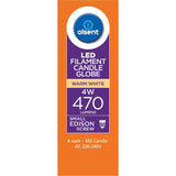 Olsent Screw Candle Bulb Led 4w 470 Lumen Warm White 2pack