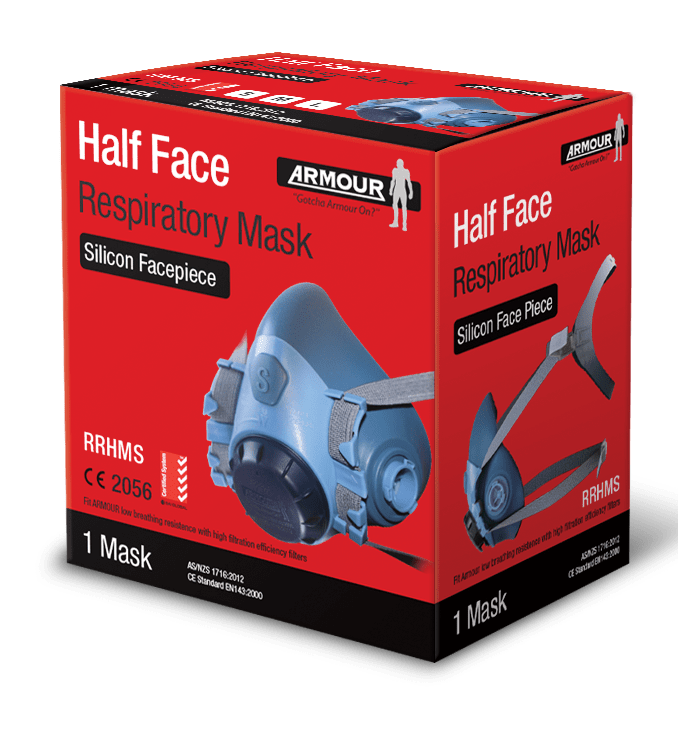 Armour Silicone Half Face Respirator Small