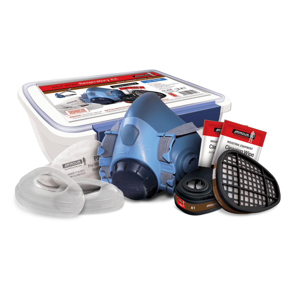 Armour A1P2 Organic Vapour Respirator Medium (Kit)