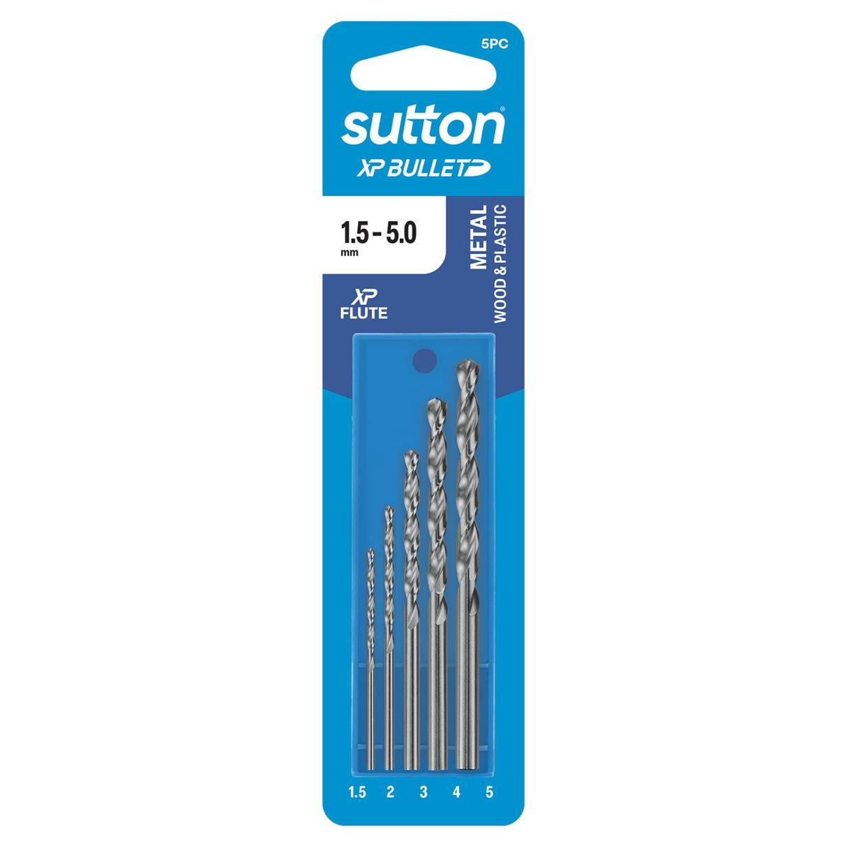 Sutton XP Bullet Jobber Drill Metric Refill Kit 5 Piece (Set)